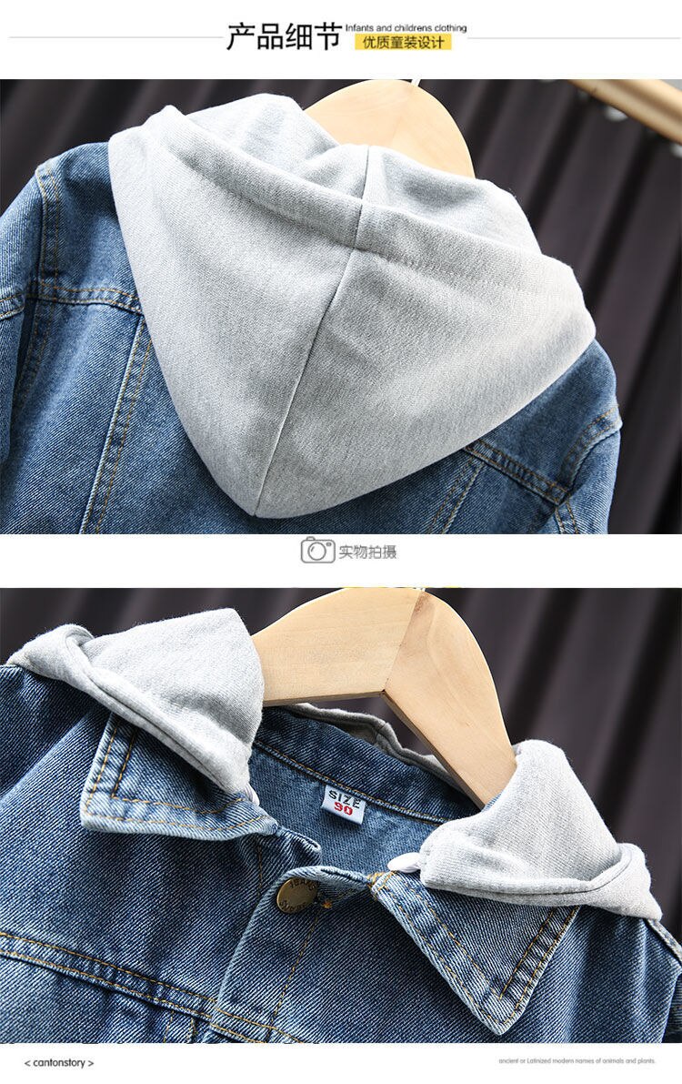 Enfants Manteau Pour Garçons Filles Denim Veste enfants Vêtements Bébé Denim Veste À Capuche Enfants Veste Hauts