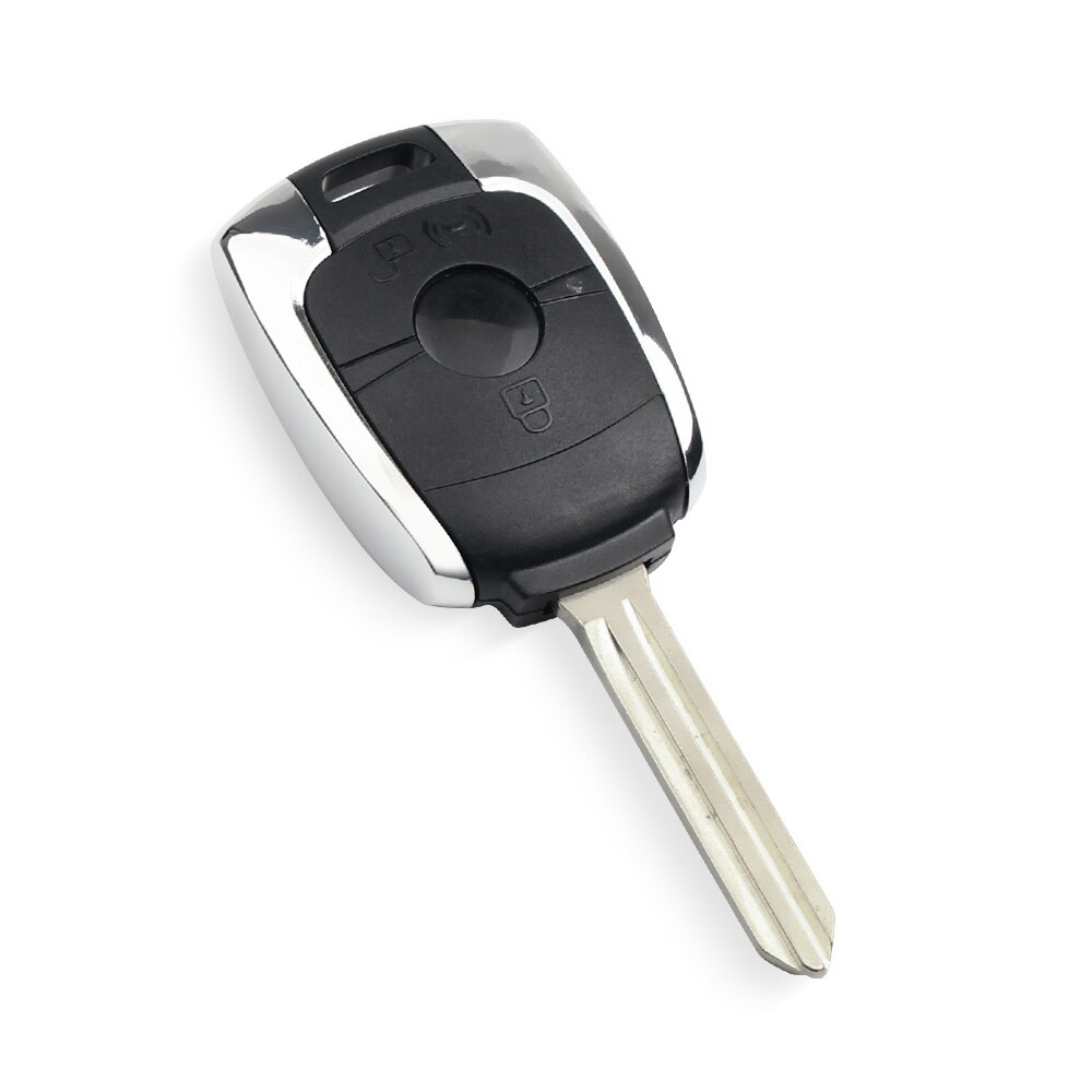 KEYYOU For SsangYong 2 Buttons Remote Car Key Case Fob for SsangYong Actyon Kyron Rexton Korando Replacement Key
