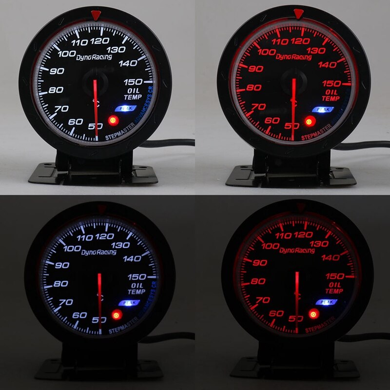 12V Universal Tachometer 6348 Digital 2-1/16 Inch 0-340 Degree F Digital Oil Temperature Gauge