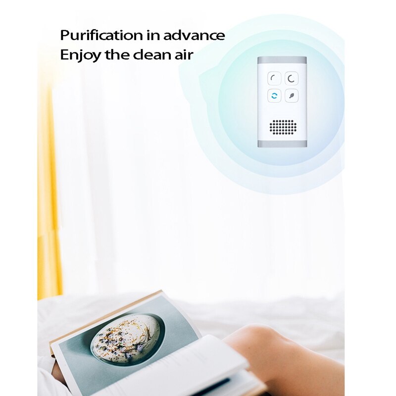 Mini Air Purifier Ozone Generator Purification Home Bathroom Toilet Deodorizer Pet Deodorizer Air Ionizer EU Plug