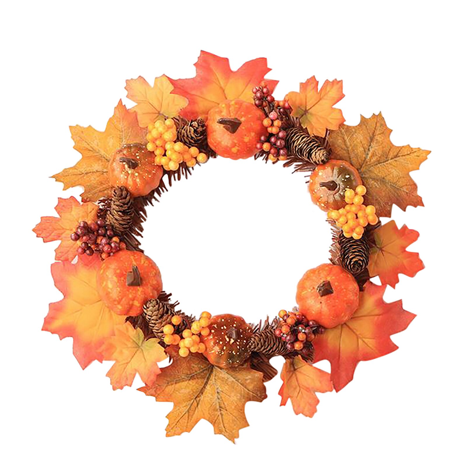 Kransen Pompoen Maple Krans Herfst Festival Krans Deur Slingers Opknoping Home Decor Decoracion Nordica Hogar Adornos