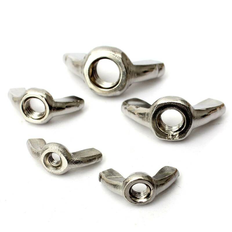 10 Stuks Vlinder Vleugelmoeren M3 M4 M5 M6 M8 Rvs Vleugelmoeren Verzinkt Hand Draai Moer