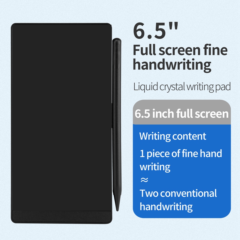 6.5 Inch Volledig Scherm Superfijn Handschrift Lcd Schrijven Tablet Tekentafel Elektronische Superfijne Notitieblokken Educatief
