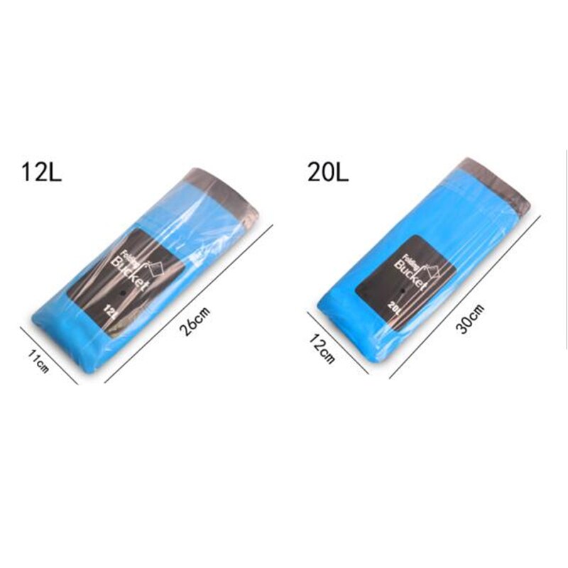 12L 20L Waterzak Draagbare Emmer Water Opslag Draagtas Container Waterdichte Camping Wandelen Vissen Reizen Vouw Emmer Zakken
