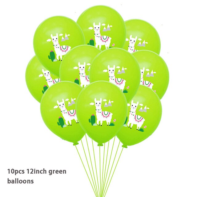 Mexican Party Alpaca Cactus Foil Balloon Alpaca Llama Banner Bachelorette Pinata Balloon Party Decor Summer Birthday Supplies