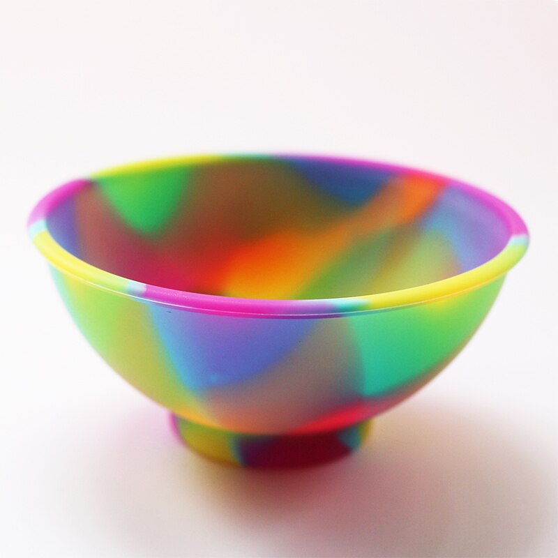 Rund barnmatskål barnmatskål ris silikon mini kryddskål motståndsskålar köksartiklar