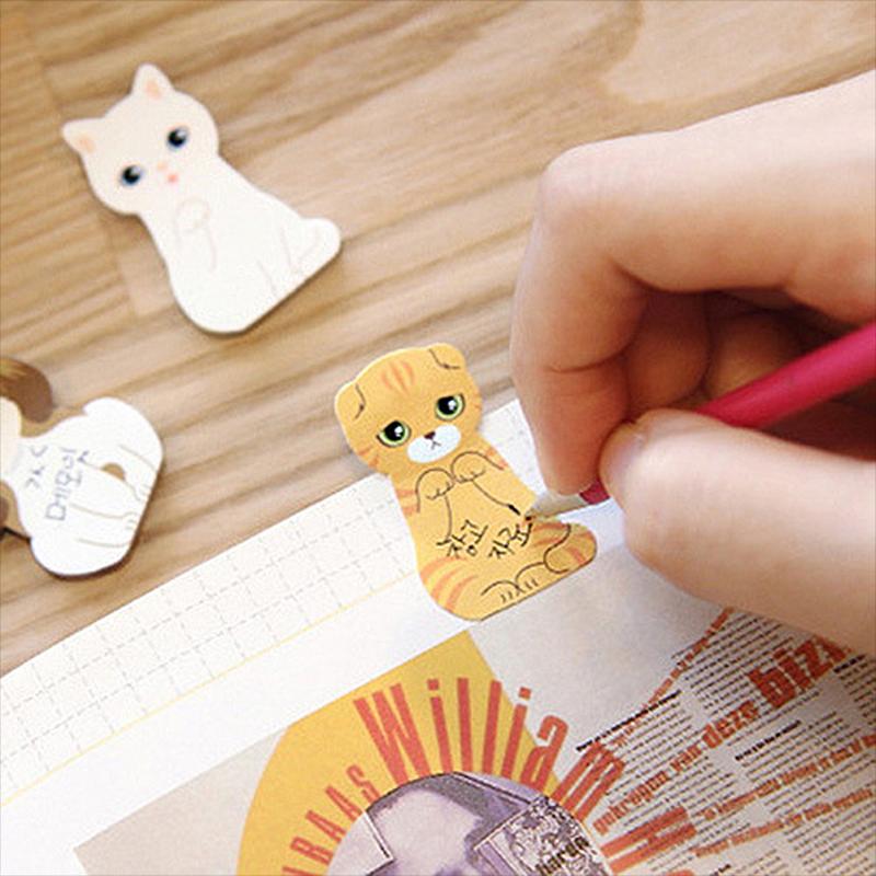 Mini søde kawaii tegneserie dyr kat panda memo pad klistermærker memo notesbog brevpapir note papir klistermærker skoleartikler