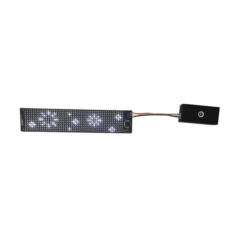 15cm Flexible LED Display Soft LED Light Sheets Moving Message LED Screen Stripe for Bags Hats Clothes Shoes Decoration: White