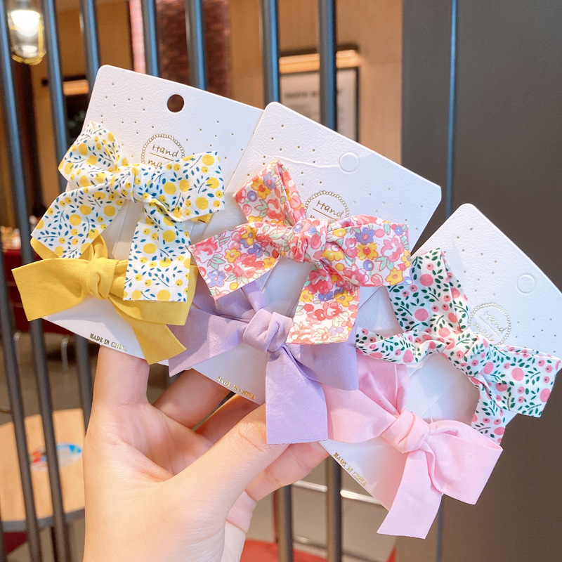 2 Stks/set Bloem Baby Haar Clips Bows Kids Meisje Haar Clip Kinderen Haarspeld Haarspeldjes Haarspeldjes Baby Haar Accessoires