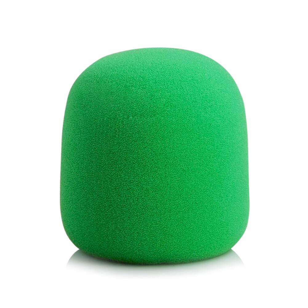 Skum studio mikrofon cover håndholdt mikrofon forrude sort / grøn / rød / blå til mikrofon trådløs mic 60% off: Grøn