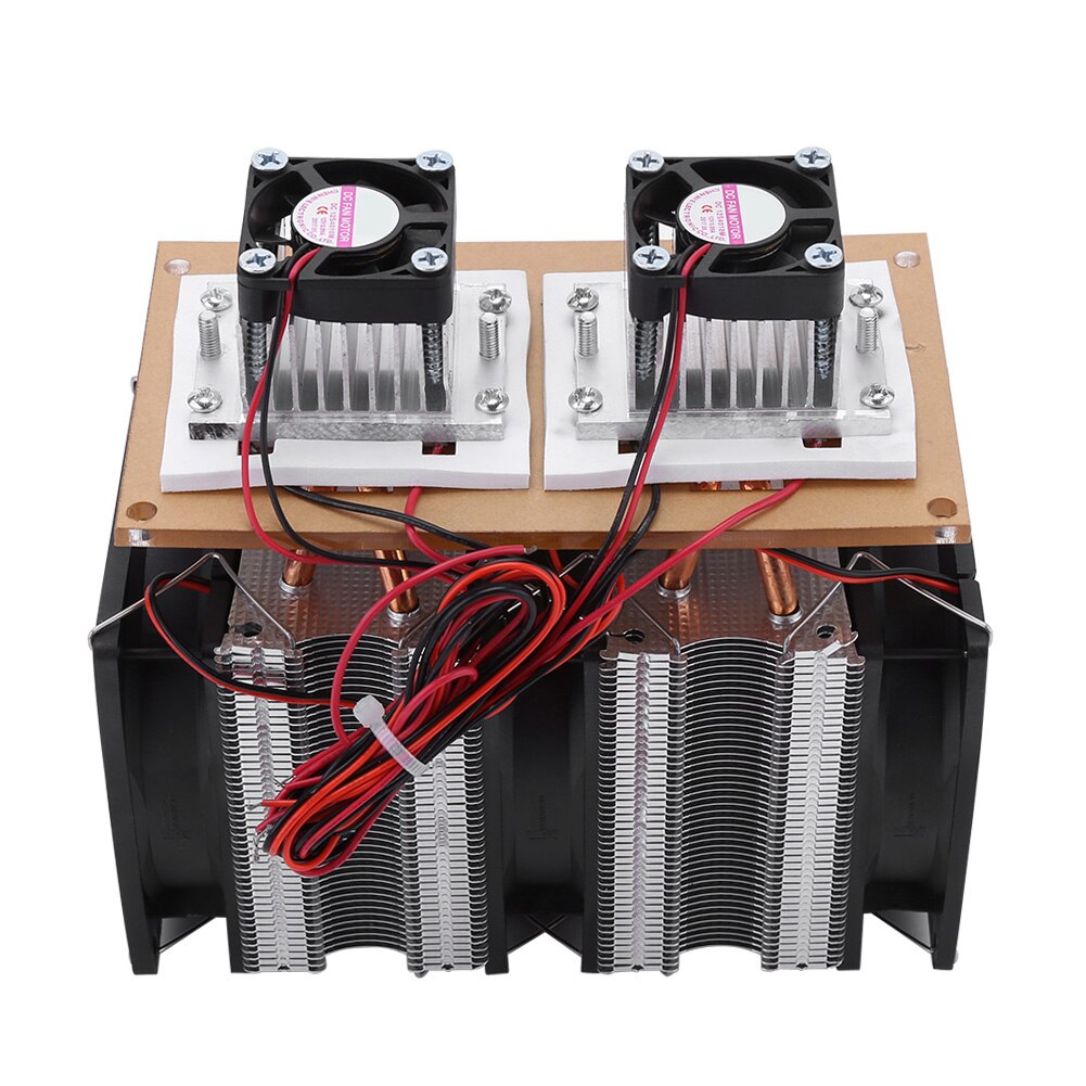 Sistema de refrigeración de aire Peltier Semiconductor de doble núcleo DIY Kit 144W 12V