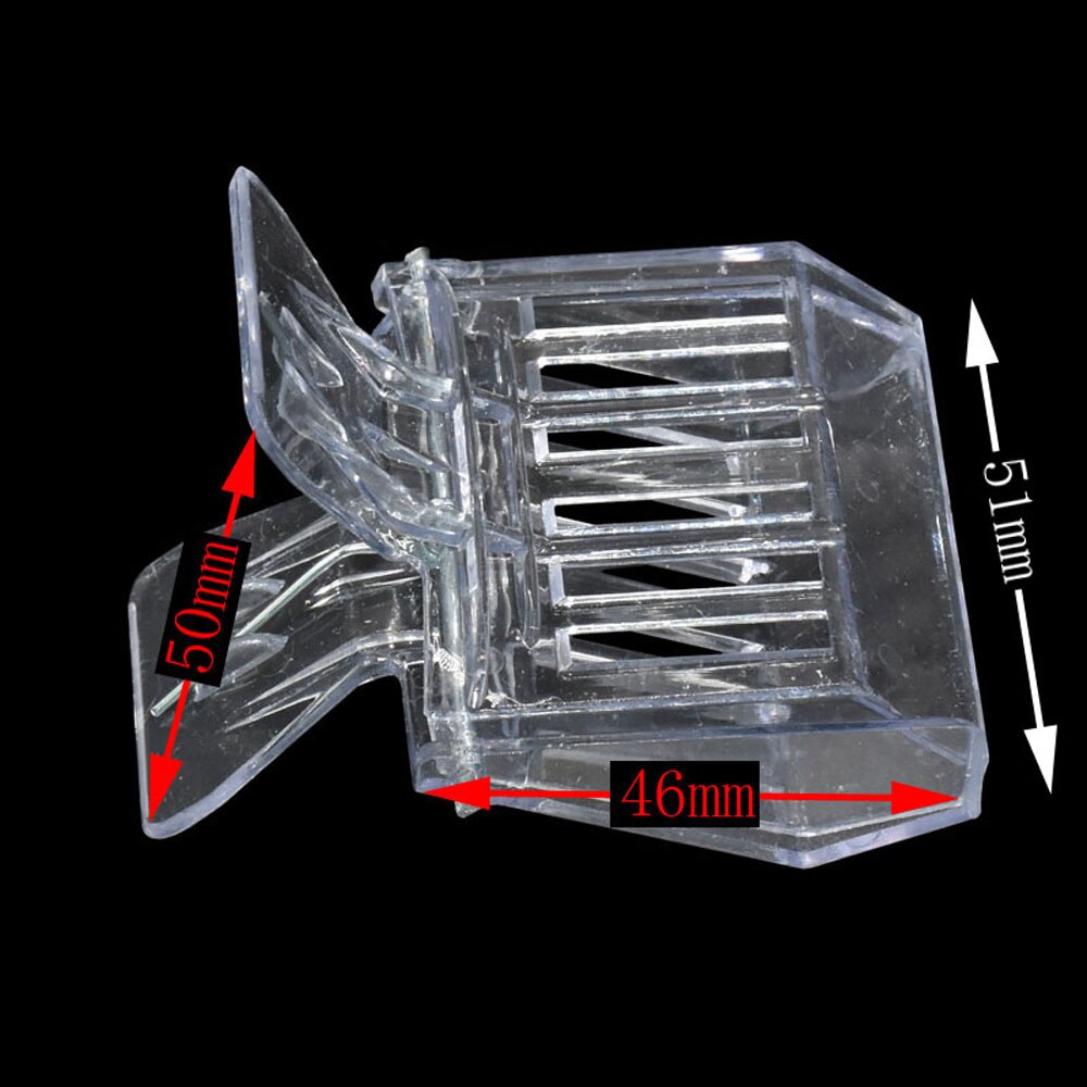 Attrape-abeille reine, 50 pièces, Cage à Clip en plastique transparent incolore, équipement apiculteur, outil de salle d&#39;isolation