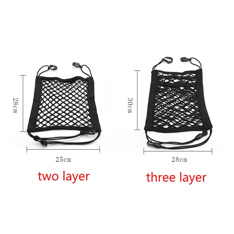 Car Dog Pet Barrier Guard Back Seat Safety Protector Mesh Net For SUV Truck Van Car Storage Bag