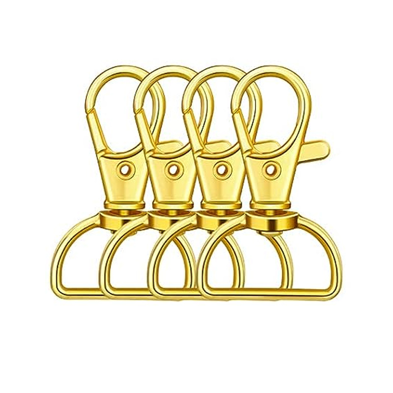 10pcs Swivel Clasp Lanyard Snap Hooks Keychain Clip Hook Metal Lobster Claw Clasps for Lanyard Key Rings Crafting Purse: 3# / Antique Zinc