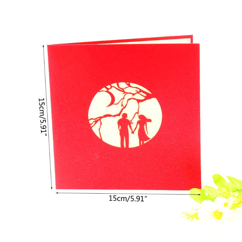 HAIANCO Handcraft Quilling Love Greeting Card For Him, Her, Gift For Husband, Wife, Boyfriend, Girl Friend, Romantic Card For Valentine's Day, Anniversary, Blank Inside, Includes Envelope