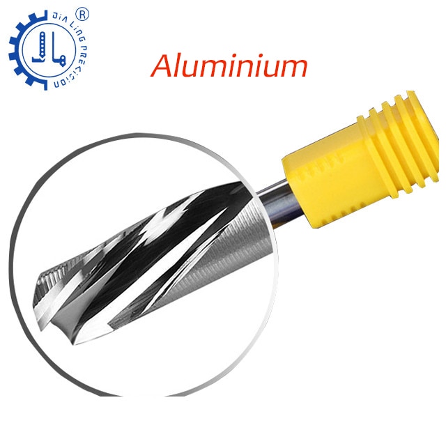Aluminium 1pc enkelt rille fræsere fræser aluminium 1 rille 6mm endefræser aluminium cnc skæreværktøj aluminium værktøj