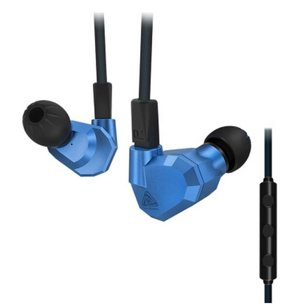 KZ ZS5 2DD+2BA Hybrid In Ear Earphones HIFI DJ Monitor Headphone Running Sport KZ AS10 ZS6 Earphones Headset Earbud Two Colors: blue with mic