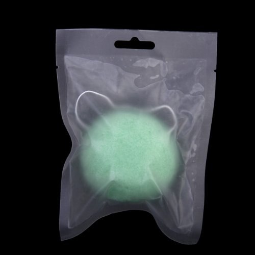 Konjac Konnyaku – tampon de lavage pour le visage en Fiber, éponge de nettoyage, exfoliante, verte