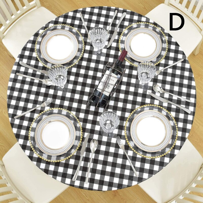 Mantel de vinilo de plástico para mesa plegable, tela de mesa Rectangular ajustada para 6 pies, tamaño 32x72 pulgadas, (180x75 cm): 04