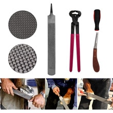 4 STUKS Paard Farrier Hoof Nipper Trim Shoeing Bestand Rasp Handvat Hoef Cutter Tool Horse Care Accessoire Cutter Handvat Mes gereedschap