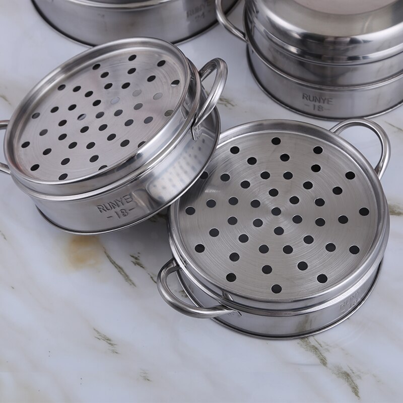 Steamer stainless steel steamer steamed drawer thickening deepening household business drawer steaming rack pot steamed bun cage