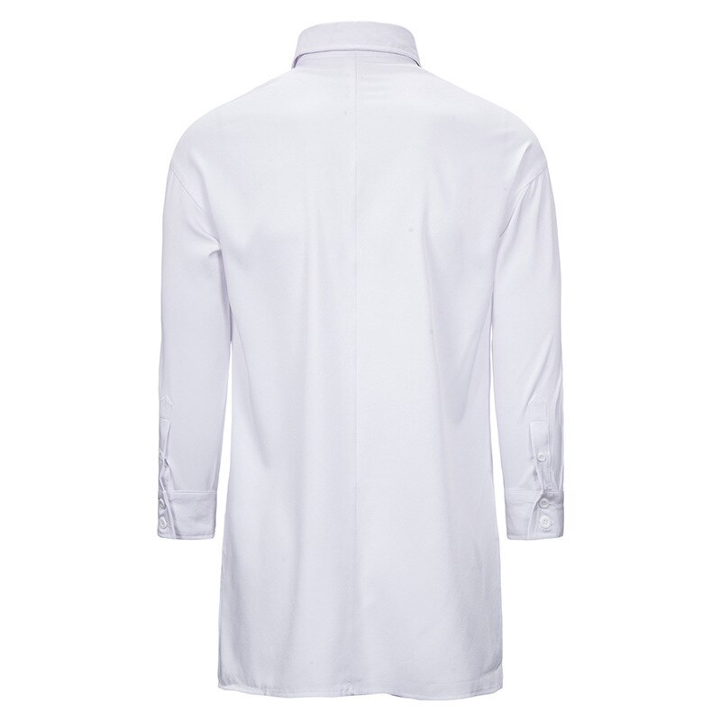 Irregular Gothic Steampunk Shirt Mens Brand Hip Hop Streetwear Casual Male Dress Shirts Victorian Renaissance Prom Shirt Camisa