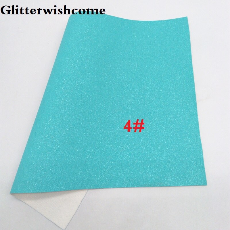 Glitterwishcome 30 x 134cm mini rulle vinyl til sløjfer ruskind glitter læder fabirc imiteret læder lagner til sløjfer , gm209: 4