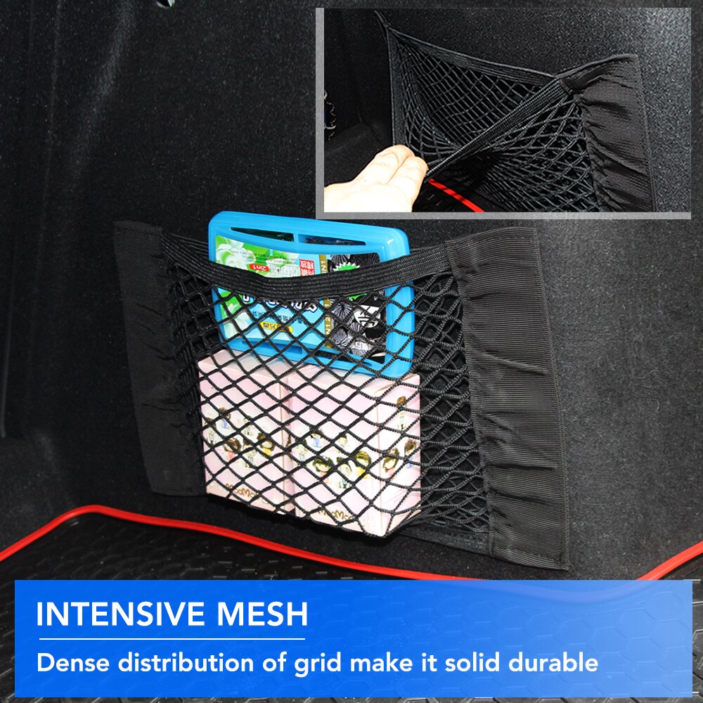 Car Interior Nets 1pc 40*25CM Car Trunk Seat Back Elastic Mesh Net Car Styling Storage Bag Pocket Cage