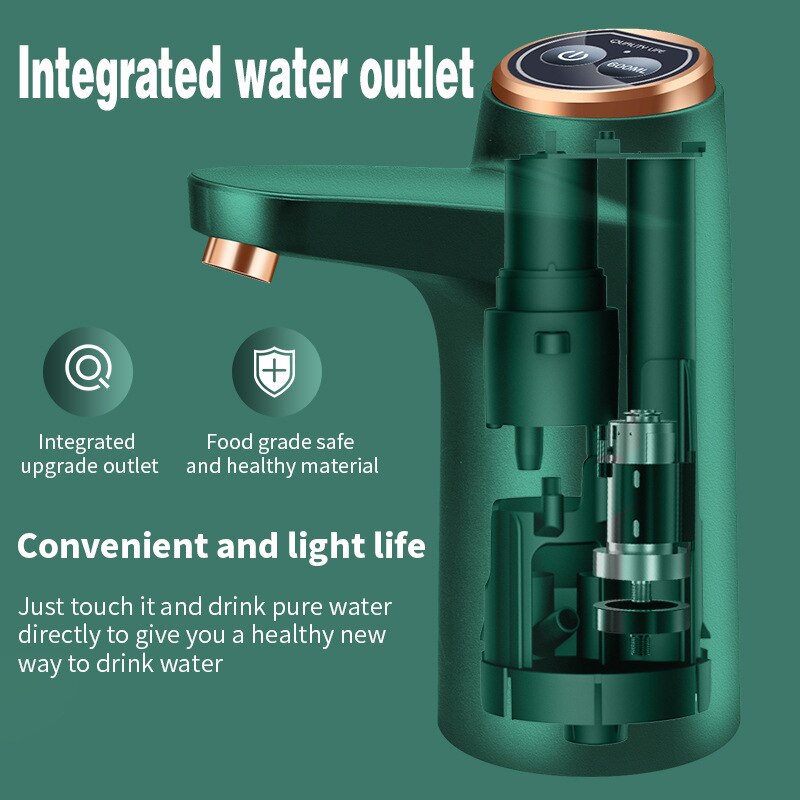 Automatic USB Charging Electric Barreled Water Pump Home Office Pure Water Dispenser