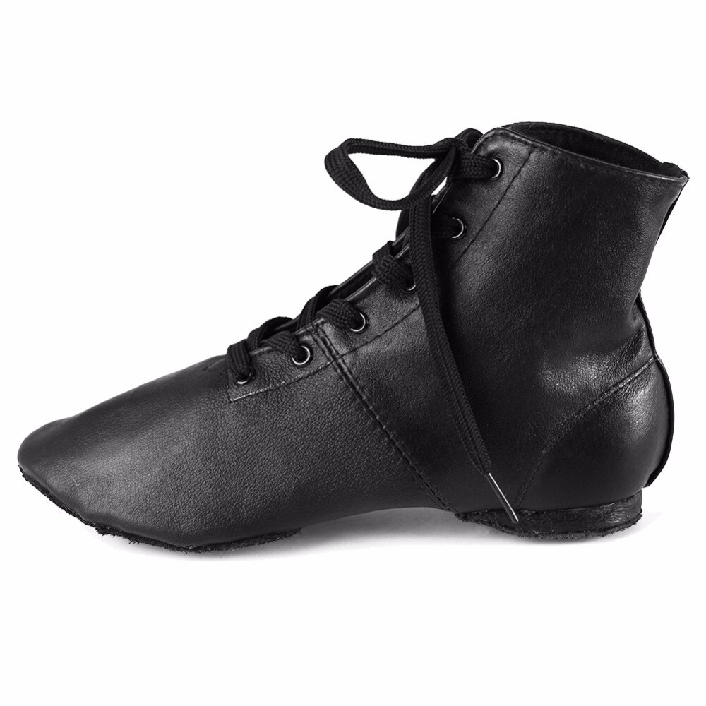 Black Good Leather Zapatos De Baile Latino Mujer Jazz Dance Shoes For Woman