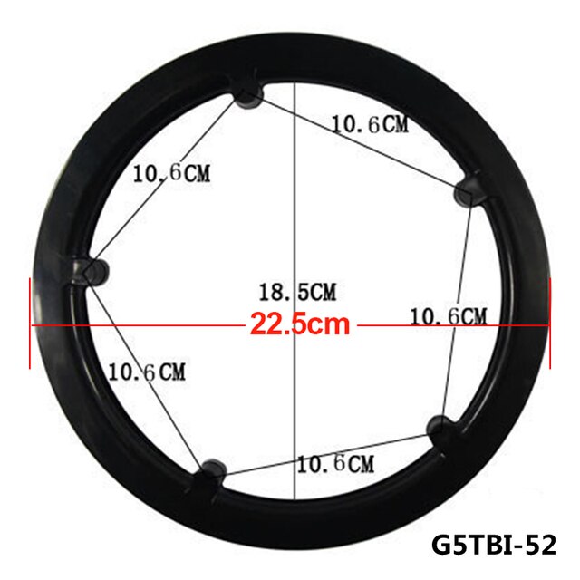 MTB 42T- 44 -46T-48T-52T Kunststoff Kette Rad Abdeckung Kette Schutz ring Kurbel Griff Universal Schützen Kappe Kurbel Platte: G5TBI-52