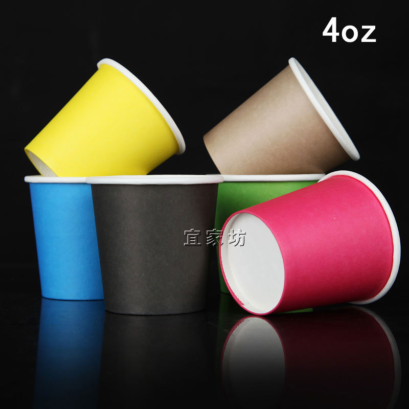 4Oz Wegwerp Kopjes Dikke Proeven Geconcentreerde Kleur Proeverij Cup Koffie Paper Cup Voor Koffie 100Ml Papier Cup