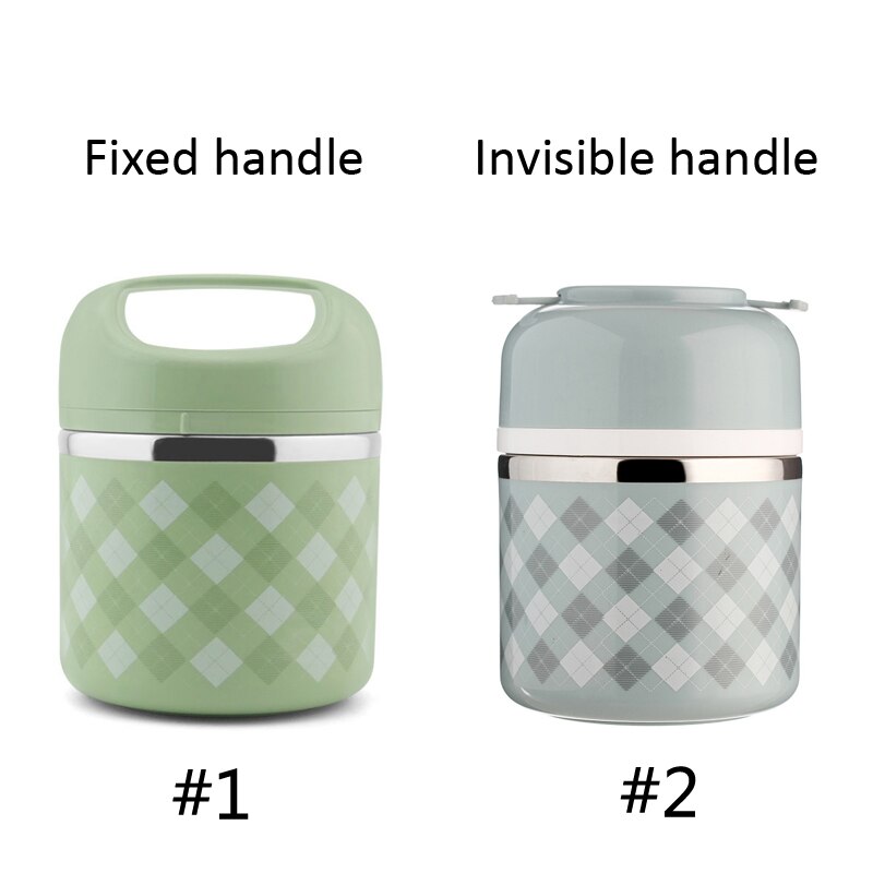 Japanese Thermos Lunch Box for Food Container Stainless Steel Thermal Food Storage Container 1 2 3 Tier Insulated Bento Box