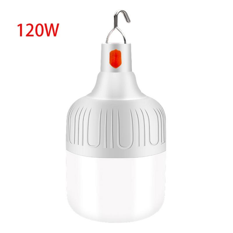 1Pcs Charging LED Super Bright Rechargeable Mobile Emergency Night Light Waterproof Bulb Outdoor Market Lights: 120W