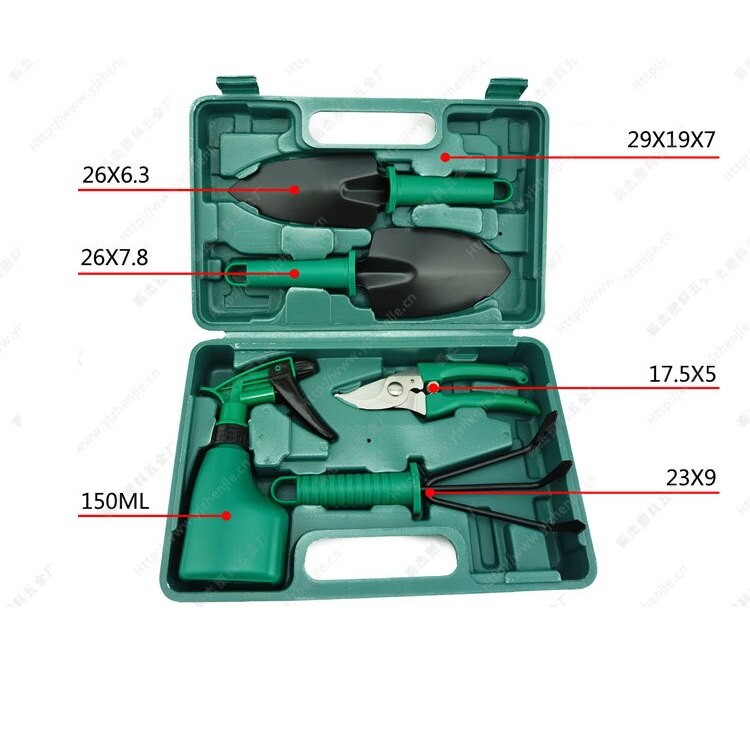 5/10 pcs Garden Tools Case Anti-rust Lightweight Garden Tool Set Gardening Supplies Garden Tool Kit for Clipping Weeding Digging: 5pcs