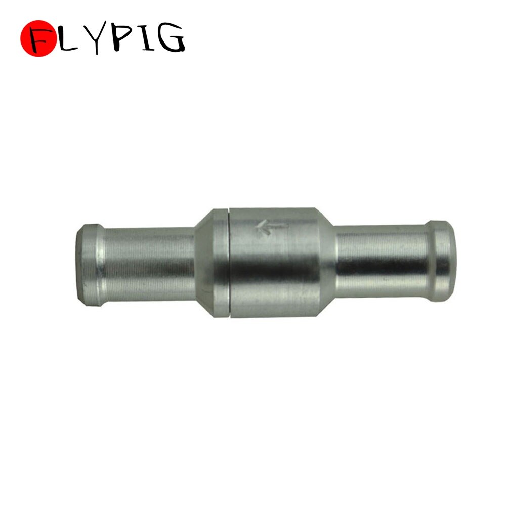 3/8'' 10mm Inline Aluminium One Way Check Valve Fuel Diesel Gas Liquid Not Return Petrol for Automobile Car Oil Water Pumps