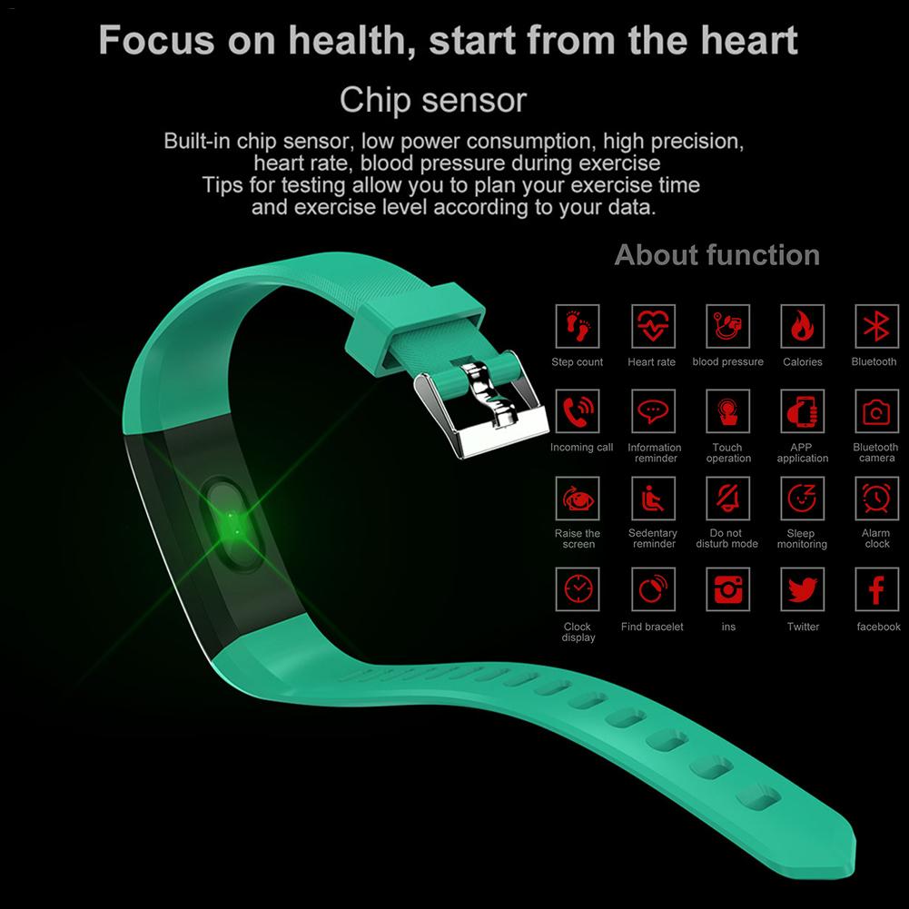 Waterdicht Stappenteller Slimme Bloeddrukmeter Hartslag Fitness Tracker Stappenteller Lopen Stappenteller Polshorloge