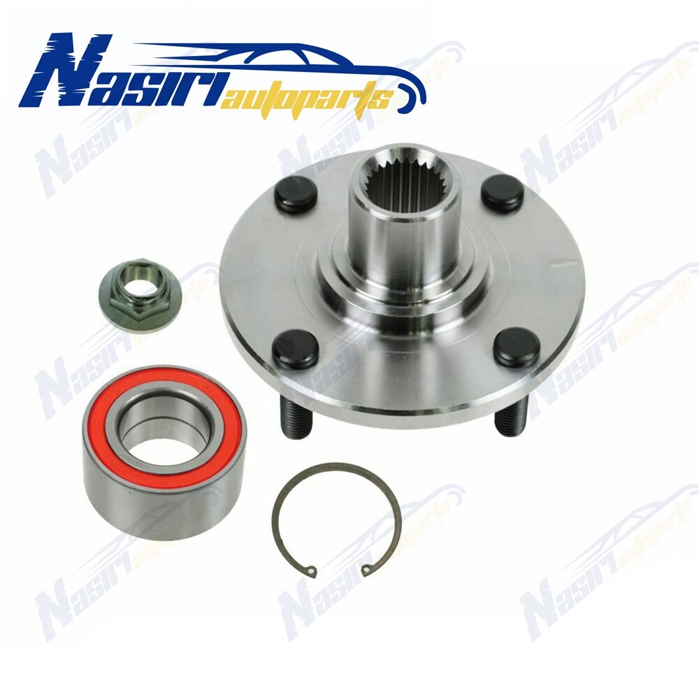Kit de cojinete y cubo de rueda delantera, para Ford Focus 2000, 2001, 2002, 2003, 2004, 2005, 2006, 2007, , , ,