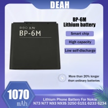 Batería de litio de repuesto para móvil, pila de 1070mAh, BP-6M, BP, 6M, BP6M, para Nokia 6233, 6280, 6288, 9300, N73, N93, 3250, 6290, 1-20 Uds.
