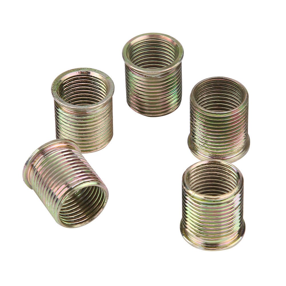 16Pcs Spark Plug Thread Repair Tool Kit M16 M14 Threaded Coil Insert