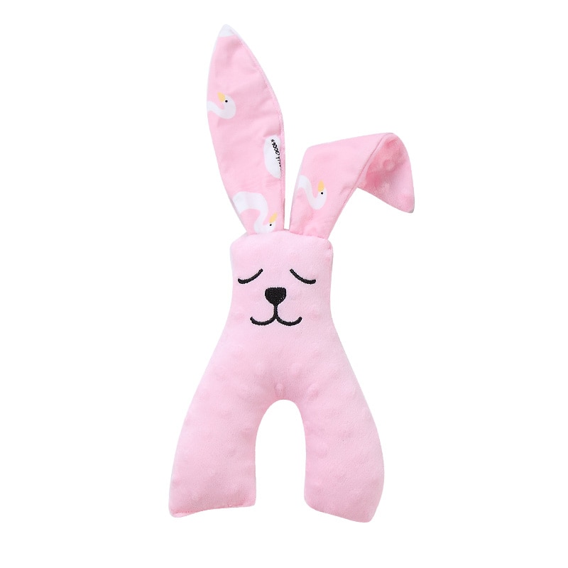 Juguetes relajantes para bebés de 0 a 12 meses, muñeco para bebé de 35x15cm con dibujos animados de animales, cochecito: Borgoña