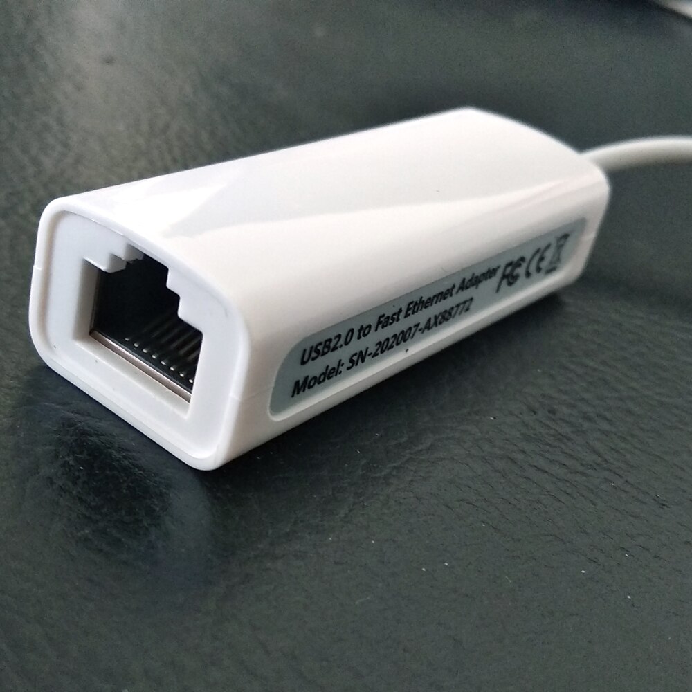 AX88772 Type C Naar Lan Kabel 100M Mobiele Ethernet Adapter Wit Kleur Gratis Driver