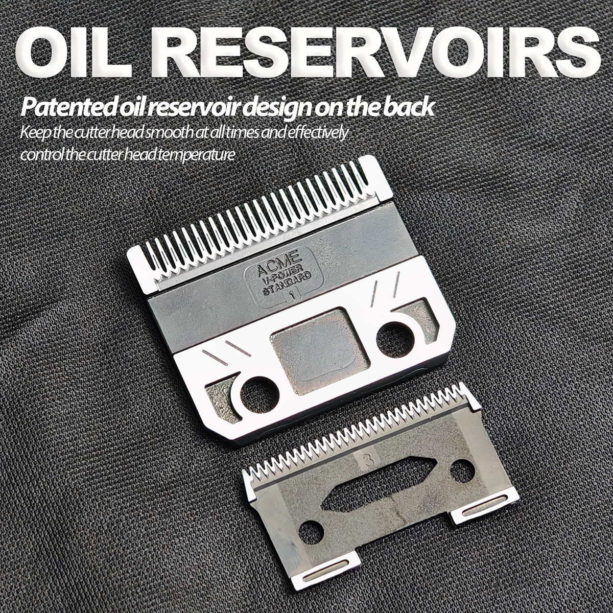 VGR V-003 DLC-cortadora de pelo con cuchilla, repuesto Original, cabezal cortador, accesorios profesionales de peluquero