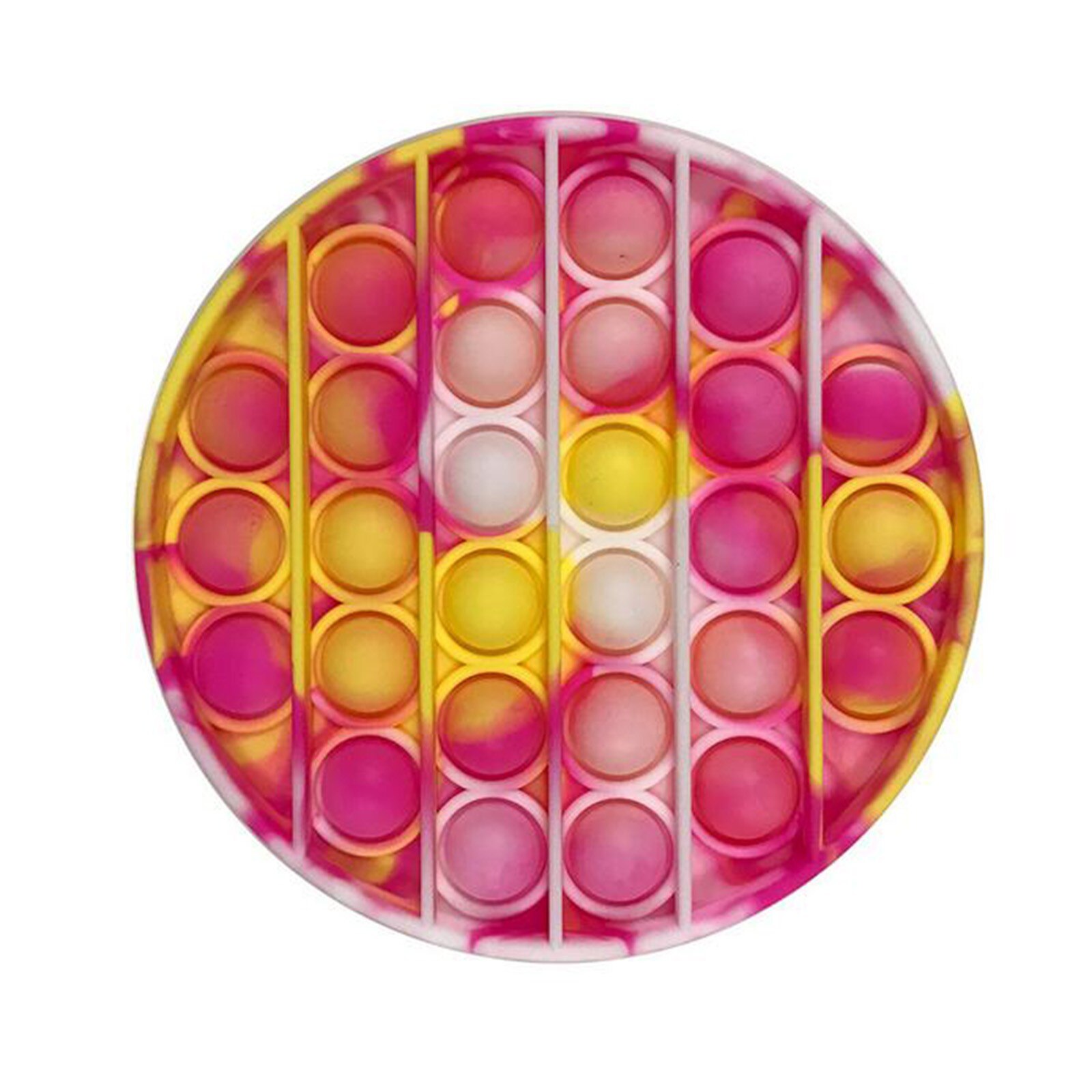 Fidget Toys Anti-Stress Push PopIt Bubble Sensory Rainbow Fidget ToyRestore Emotions Stress Reliever Toy for OCD Anxiety