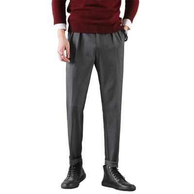 Spodnie streetwear dla mężczyzn spodnie casualowe luźne imprezowe perfumy męskie pantalony kostiumowe męskie czarne wiosenne
