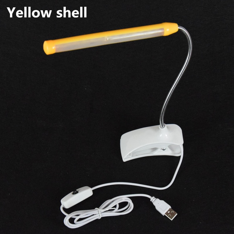 Aifeng usb led lampe boglampe power by usb  dc 5v 1a/2a læselampe usb led pære til computer clip lampe med klip