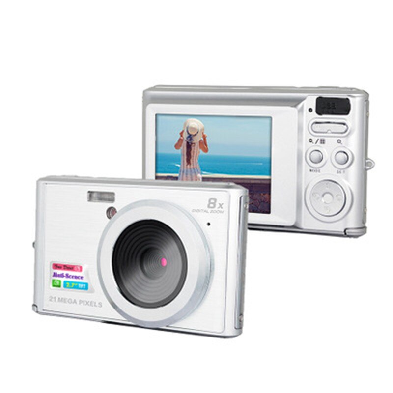 CDC3 2.7 Inch Digital Camera TFT HD Screen 21MP CMOS 5.0MP Anti-shake 1080P Digital Video Camera with 8X Digital Zoom