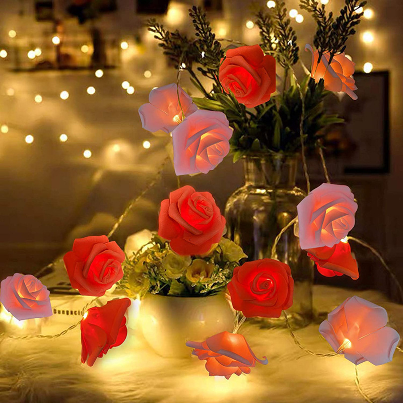 3m LED Rose Schnur Lichter Licht Dekoration für Valentinstag Hochzeit Mädchen Herz Zimmer Garten Nachtlicht Glühwürmchen lichter Dekor