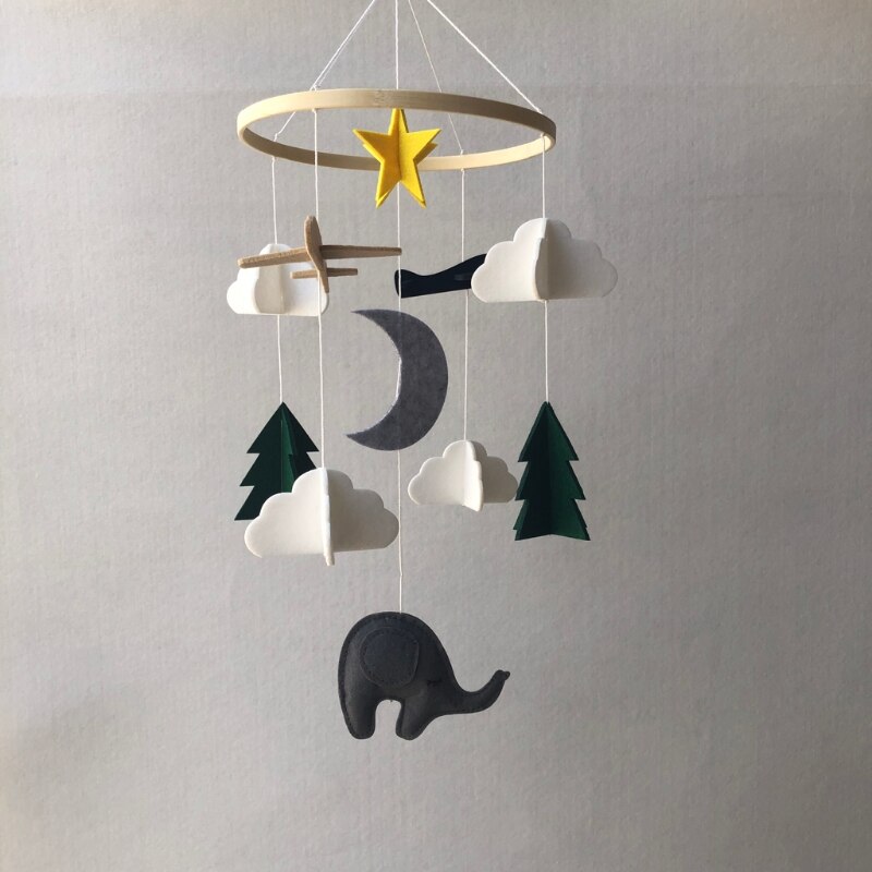 OOTDTY Nordic Baby Rattle Hanging Bed Wind Chimes Bell,Mobile On the Crib Baby Toy, Kids Toy Room Decor Photography Props: 1
