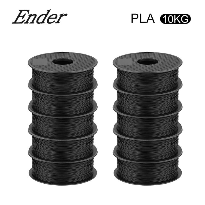 Ender Brand PLA Filament Samples 2Pcs 1KG/roll 1.75mm Black+White Two Color for CREALITY 3D Printer /Reprap/Makerbot